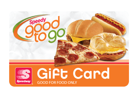 SPEEDY GAS STATION FOOD GIFT CARD HANGER PIZZA BURGERS NO VALUE COLLECTIBLE NEW 